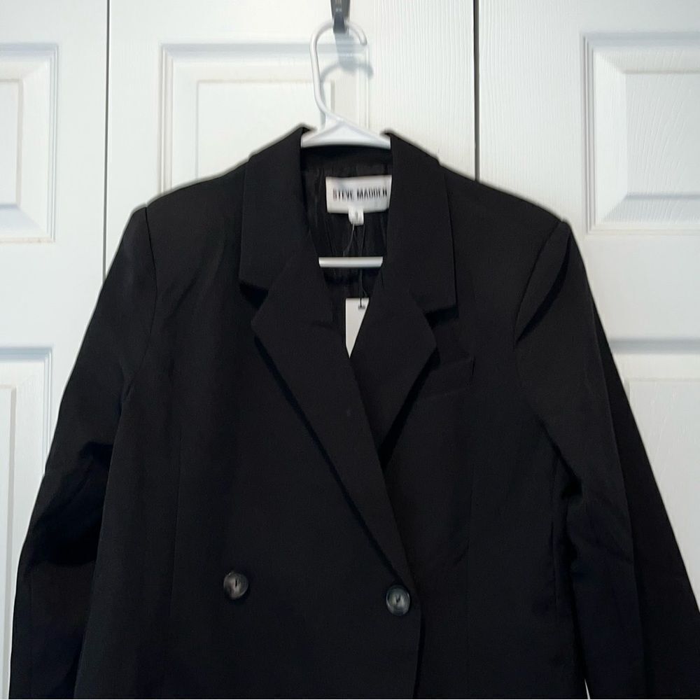 NWT Steve Madden Stella Blazer in Black Womens size small - Picture 4 of 8
